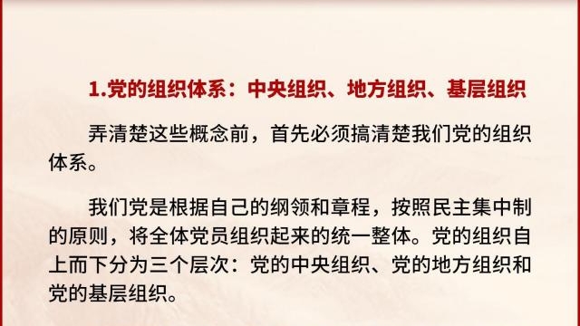 黨支部、黨小組、黨委、黨工委、黨組……這些概念你都清楚嗎